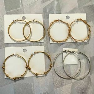 NWT • Forever 21 Hoop Earrings Bundle